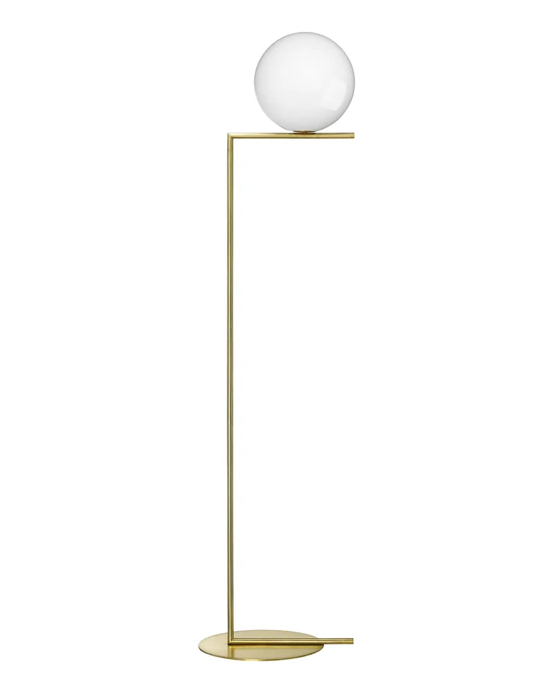 Flos Stehleuchte IC - Metall - geblasenes Glas - Designer Michael Anastassiades 