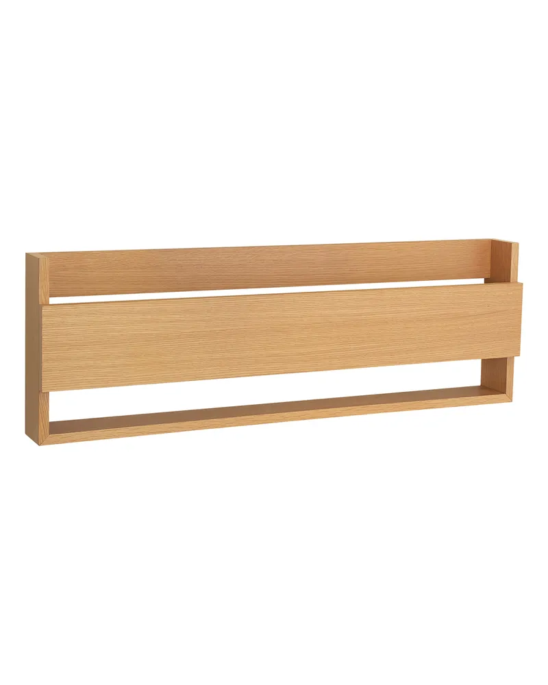 Hübsch Wand-Zeitschriftenhalter Gap - Holz natur - Zertifiziertes Eichenfurnier 