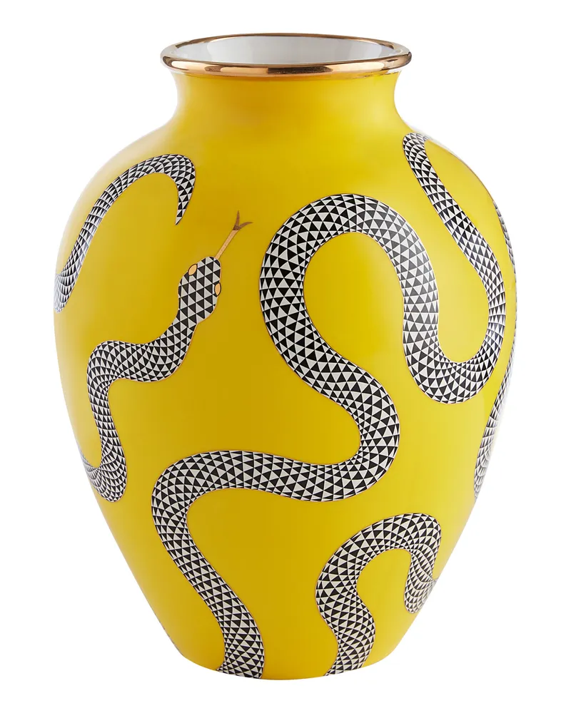 Jonathan Adler Vase Eden - Grün - Porzellan - Designer Jonathan Adler 