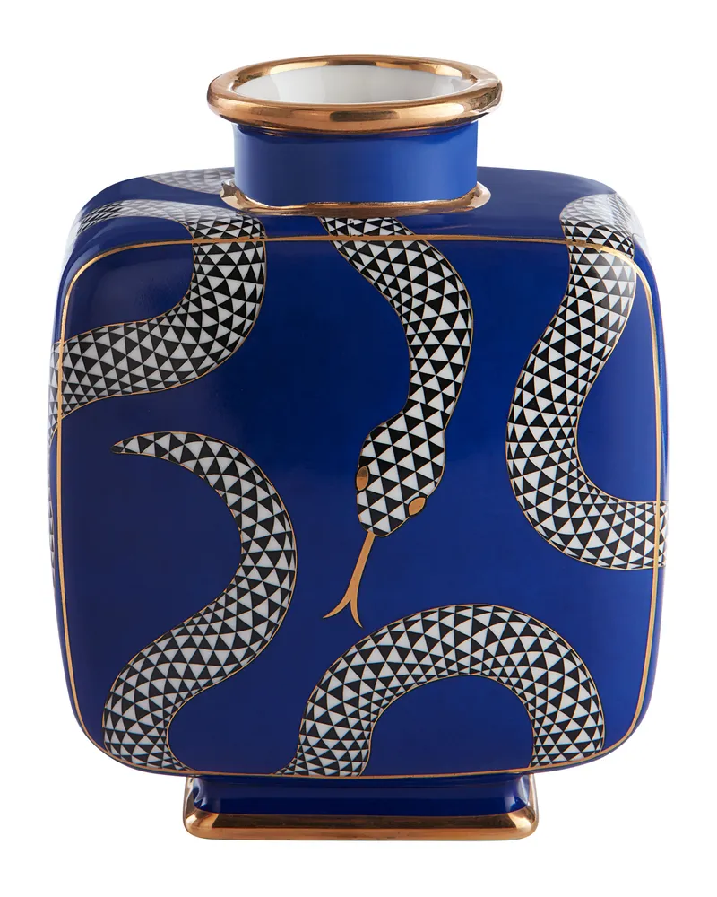 Jonathan Adler Vase Eden - Grün - Porzellan - Designer Jonathan Adler 