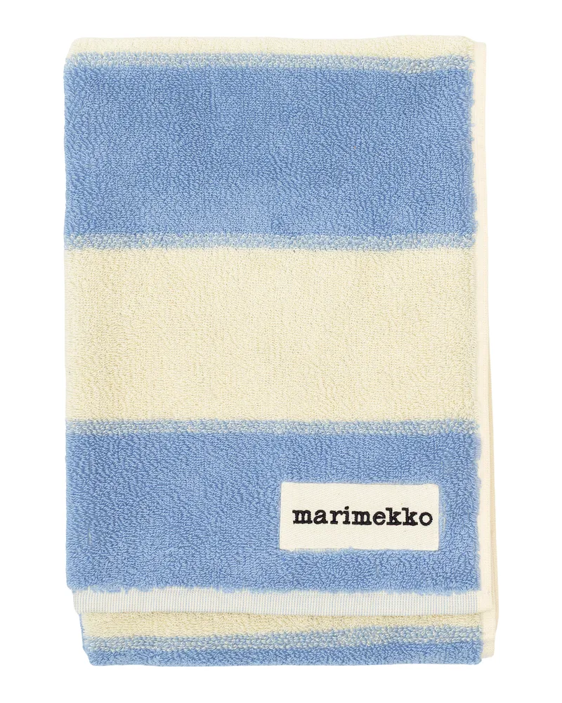 Marimekko Badetuch Galleria - Grün - Bio-Frottee-Baumwolle - Designer Vuokko Eskolin-Nurmesniemi 