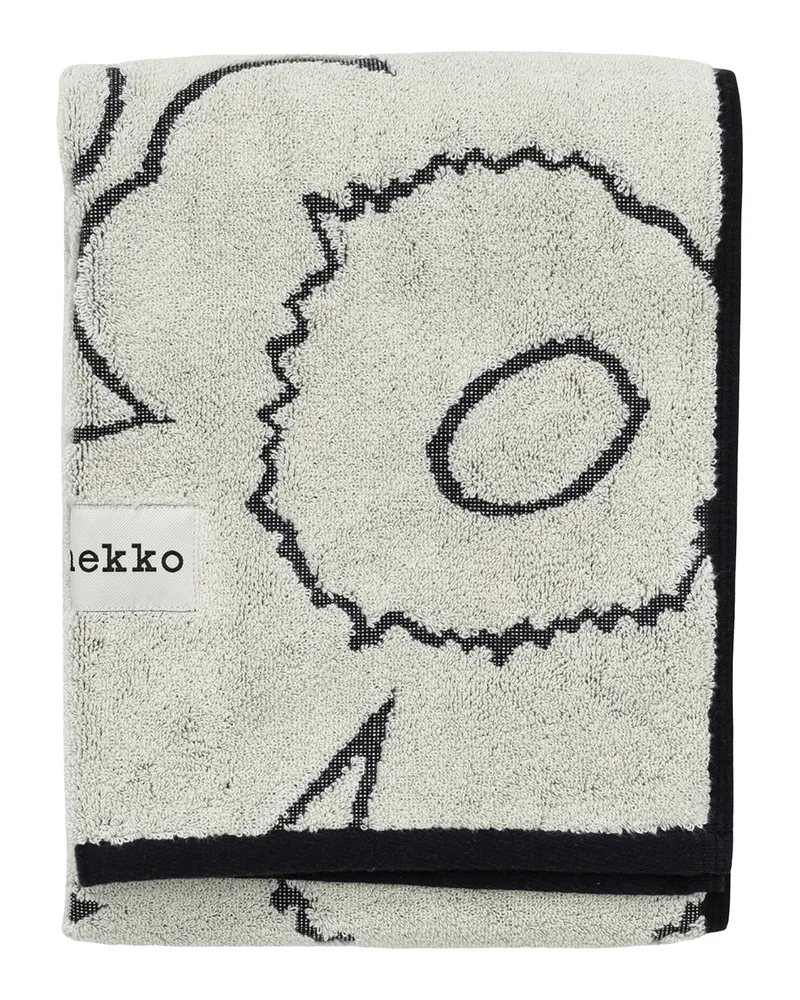 Marimekko Badetuch Galleria - Grün - Bio-Frottee-Baumwolle - Designer Vuokko Eskolin-Nurmesniemi 