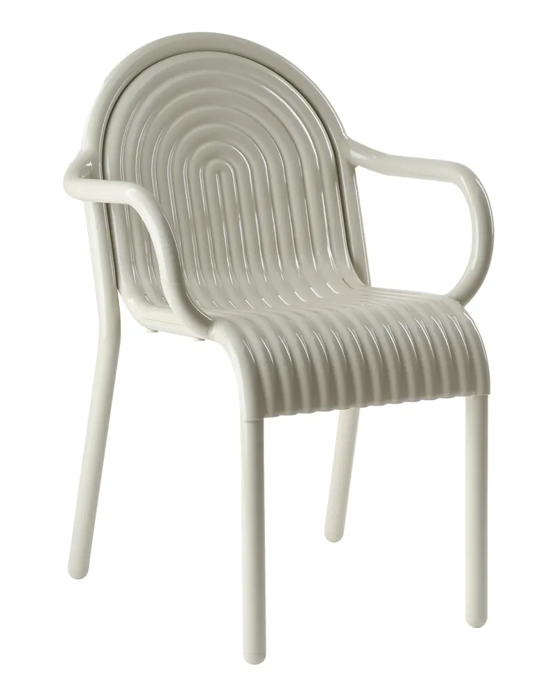 Tom Dixon Stapelbarer Sessel Groove - Grün - Aluminium - Designer Tom Dixon 