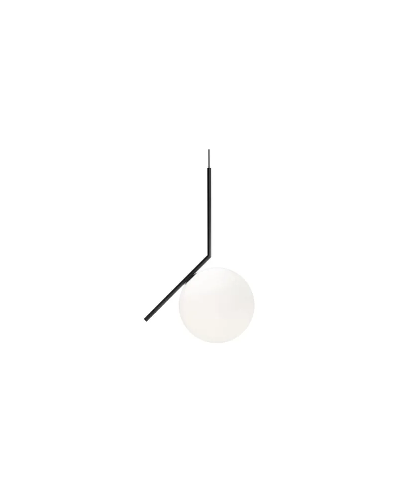 Flos Pendelleuchte IC - Schwarz - gefirnister Stahl - Designer Michael Anastassiades 
