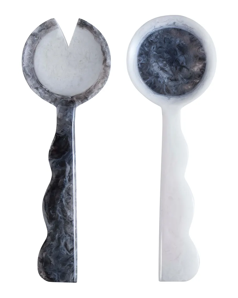 Jonathan Adler Salatbesteck Como - Schwarz - Polyacryl - Designer Jonathan Adler 