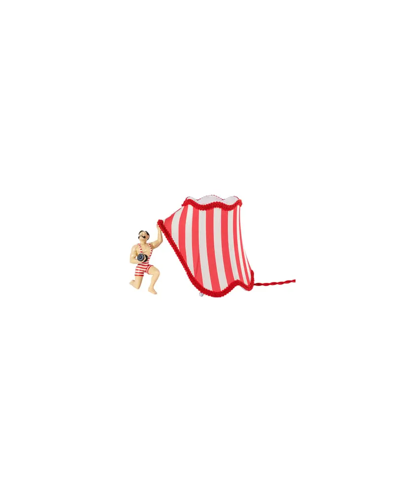 Seletti Tischleuchte Circus - Rot - Polyester-Gewebe - Designer Uto Balmoral 