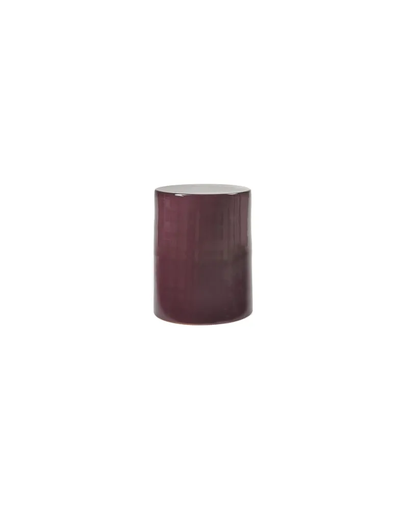 Serax Hocker Pawn - Violett - emailliertes Terrakotta - Designer Marie Michielssen 