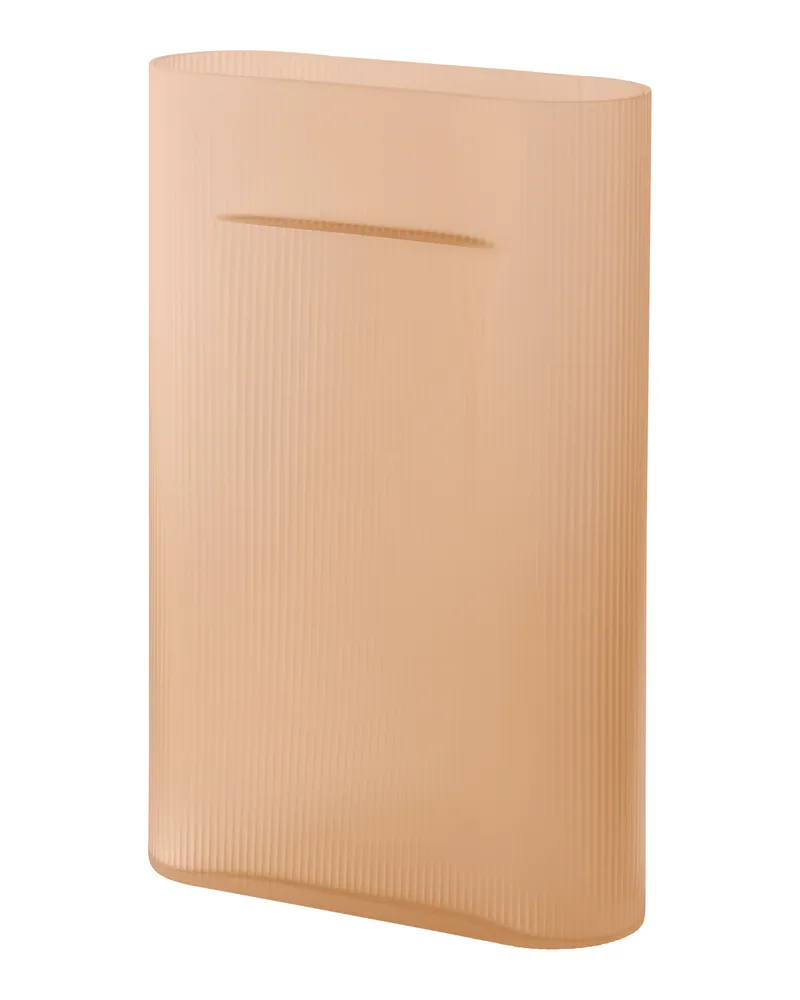 Muuto Vase Ridge - Orange - Mattglas, mundgeblasen - Designer Studio Kaksikko 