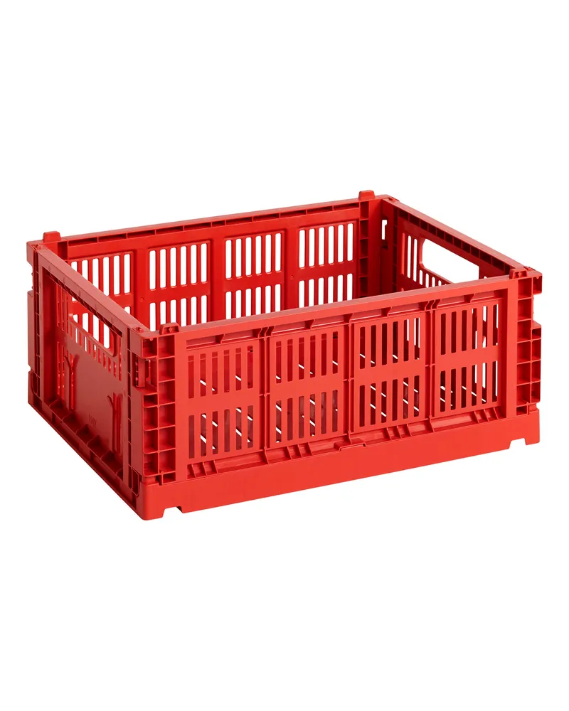 Hay Korb Colour Crate - Rosa - Recyceltes Polypropylen - Designer Hay Studio 