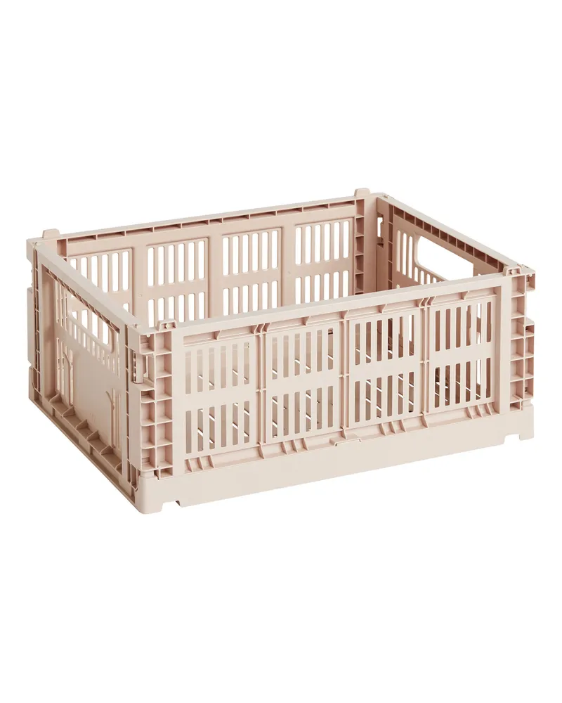 Hay Korb Colour Crate - Rosa - Recyceltes Polypropylen - Designer Hay Studio 
