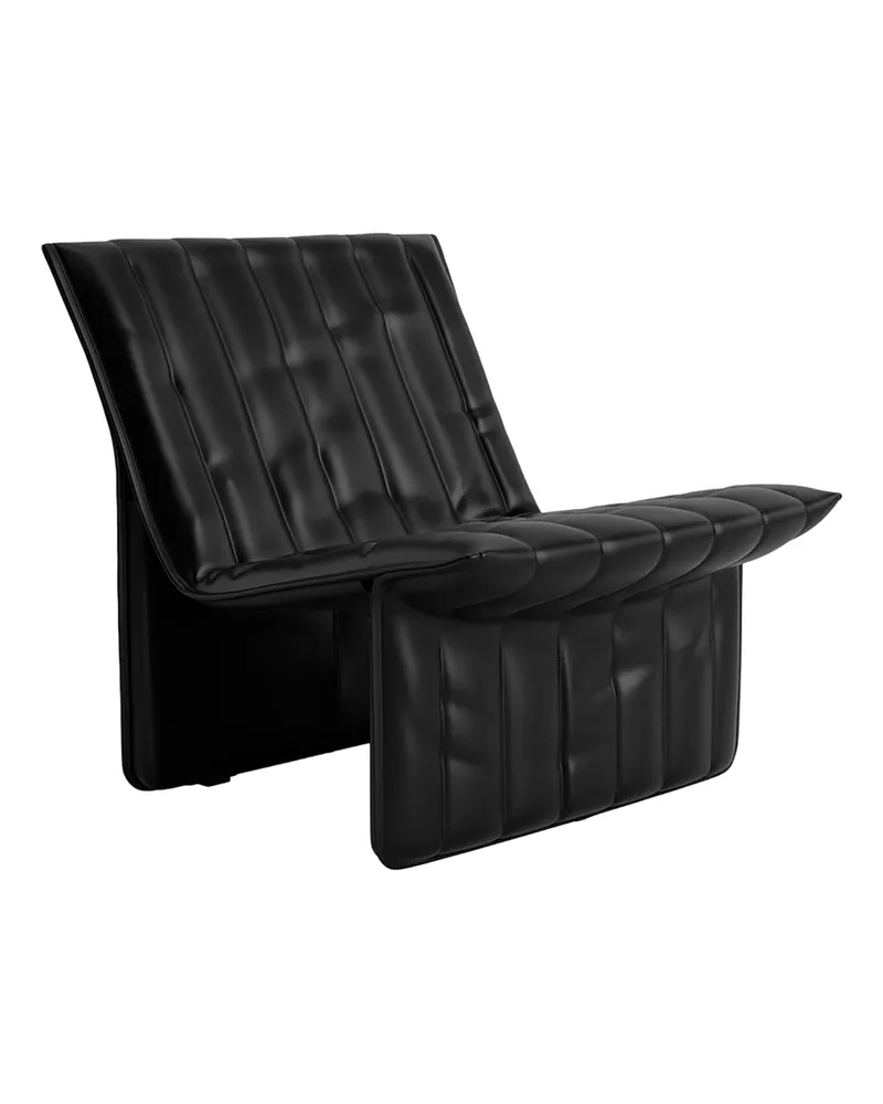 Normann Copenhagen Gepolsterter Sessel Limit - Schwarz - Watte - Designer Niels Bendtsen 