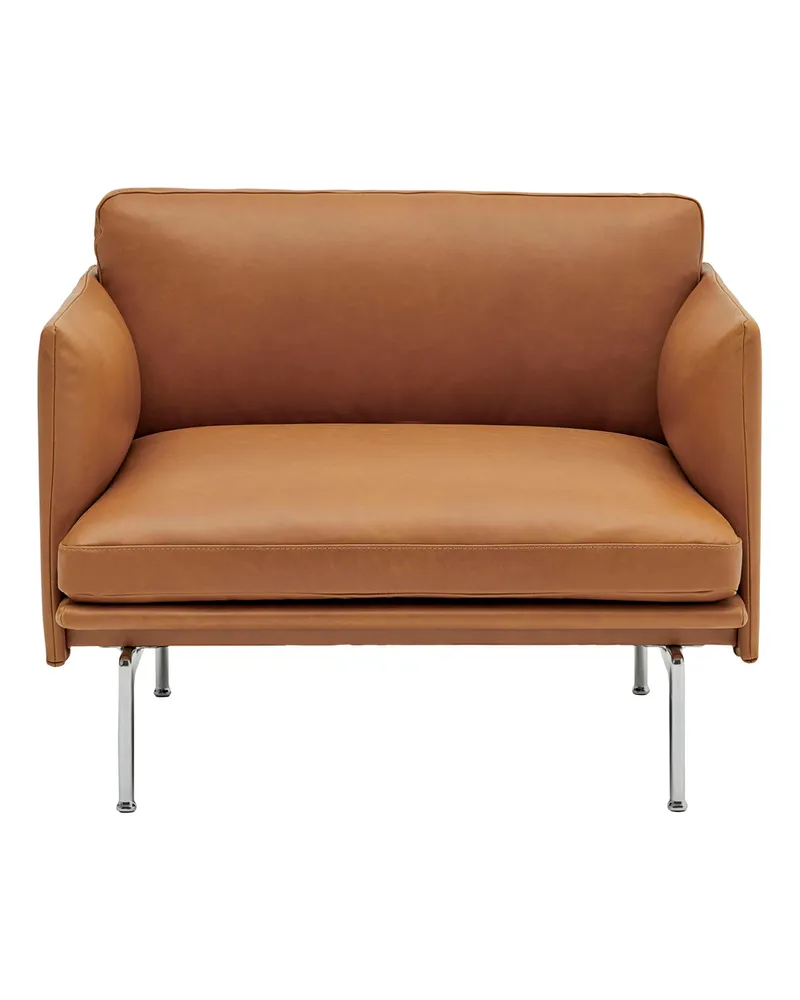 Muuto Gepolsterter Sessel Outline - Braun - Kaltschaum - Designer Anderssen & Voll 