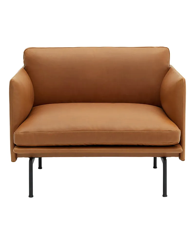 Muuto Gepolsterter Sessel Outline - Braun - Kaltschaum - Designer Anderssen & Voll 