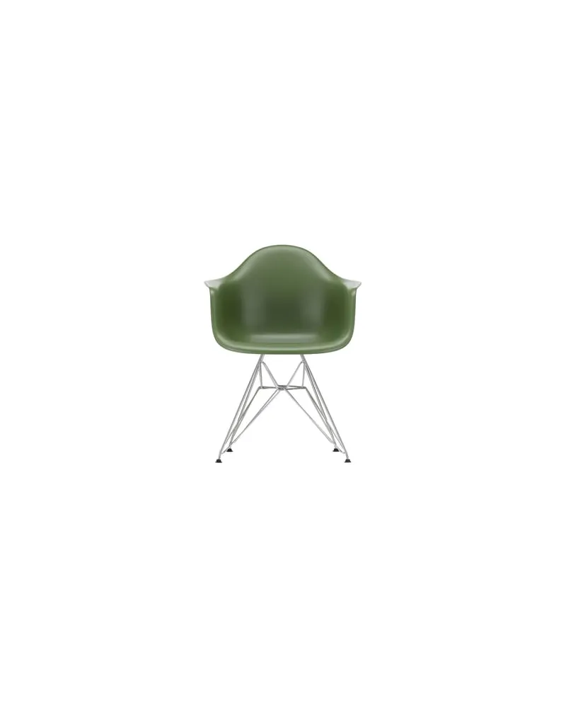 Vitra Sessel Eames Plastic - Grün - verchromter Stahl - Designer Charles & Ray Eames 