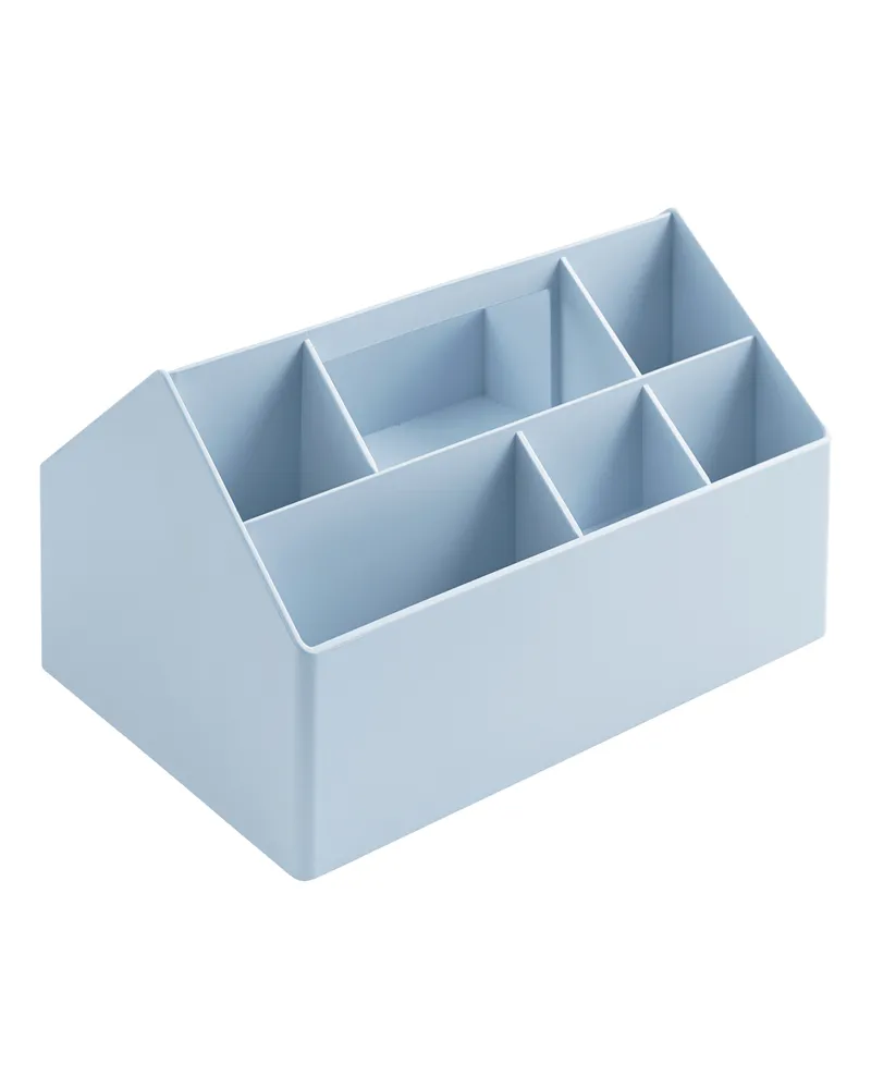 Muuto Schreibtisch-Organizer Sketch - Blau - Recycelter Kunststoff - Designer Thomas Bentzen 