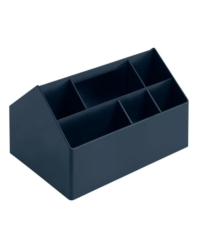 Muuto Schreibtisch-Organizer Sketch - Blau - Recycelter Kunststoff - Designer Thomas Bentzen 