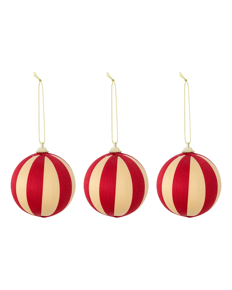 Bloomingville Weihnachtskugel Wynn - Rot - Schaumstoff 