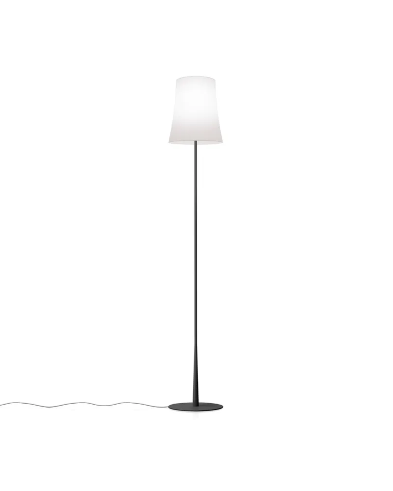 Foscarini Stehleuchte Birdie - Schwarz - lackiertes Aluminium - Designer Ludovica & Roberto Palomba 
