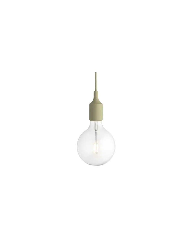 Muuto Pendelleuchte E27 - Beige - Silikon - Designer Mattias Stahlbom 