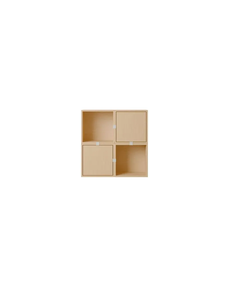 Muuto Regal Stacked - Holz natur - MDF Eichenfurnier - Designer Julien De Smedt 