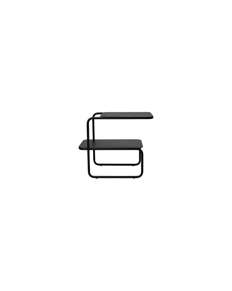 ferm LIVING Beistelltisch Level - Schwarz - Pulverbeschichteter Stahl - Designer Trine Andersen 