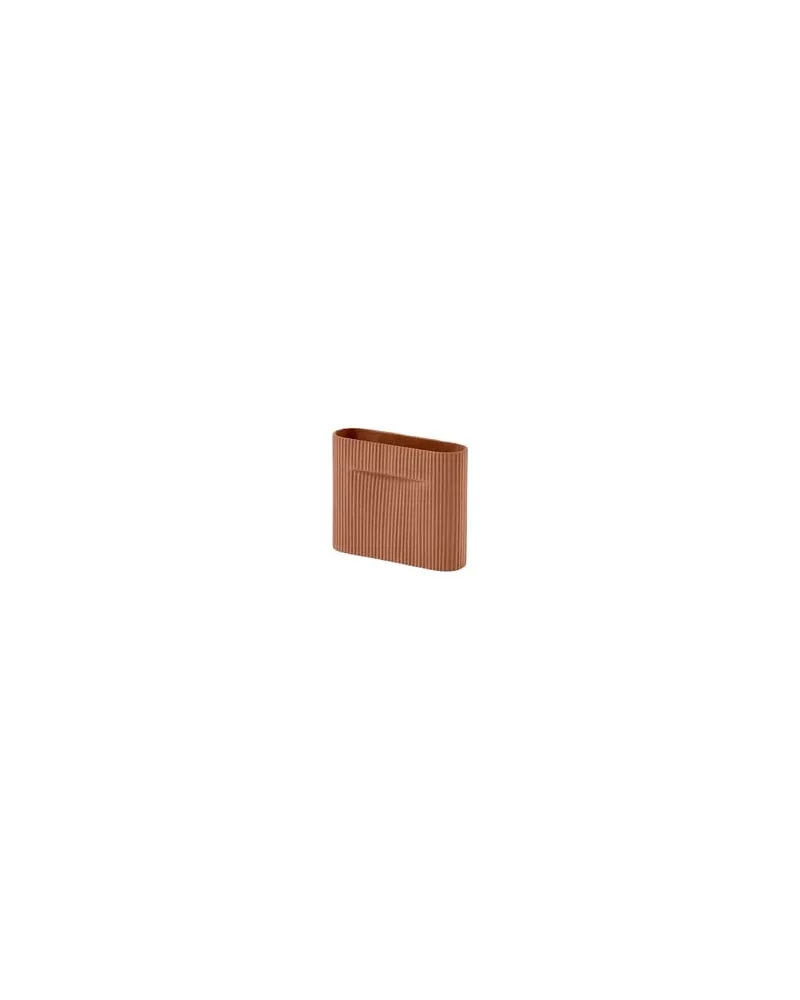 Muuto Vase Ridge - Braun - Terrakotta - Designer Studio Kaksikko 