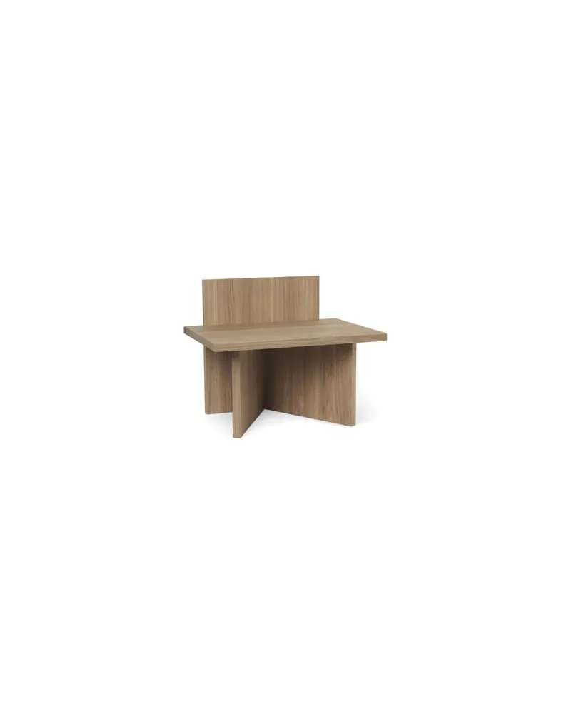 ferm LIVING Hocker Oblique - Holz natur - massive Eiche - Designer Trine Andersen 