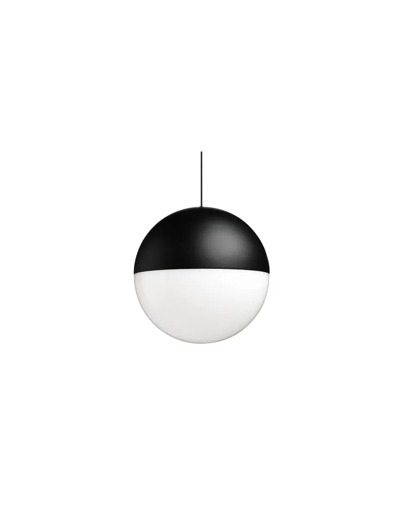 Flos Pendelleuchte String Light - Schwarz - bemaltes Aluminium - Designer Michael Anastassiades 