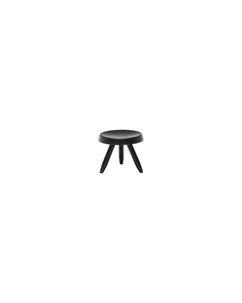 Cassina Hocker i Maestri - Schwarz - Getöntes Eichenholz - Designer Charlotte Perriand 
