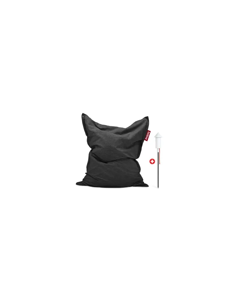 Fatboy Outdoor-Hocker Original - Grau - Olefin-Gewebe 