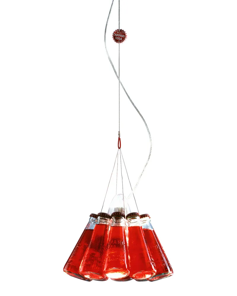 Ingo Maurer Pendelleuchte Campari - Rot - Metall - Designer Raffaele Celentano 