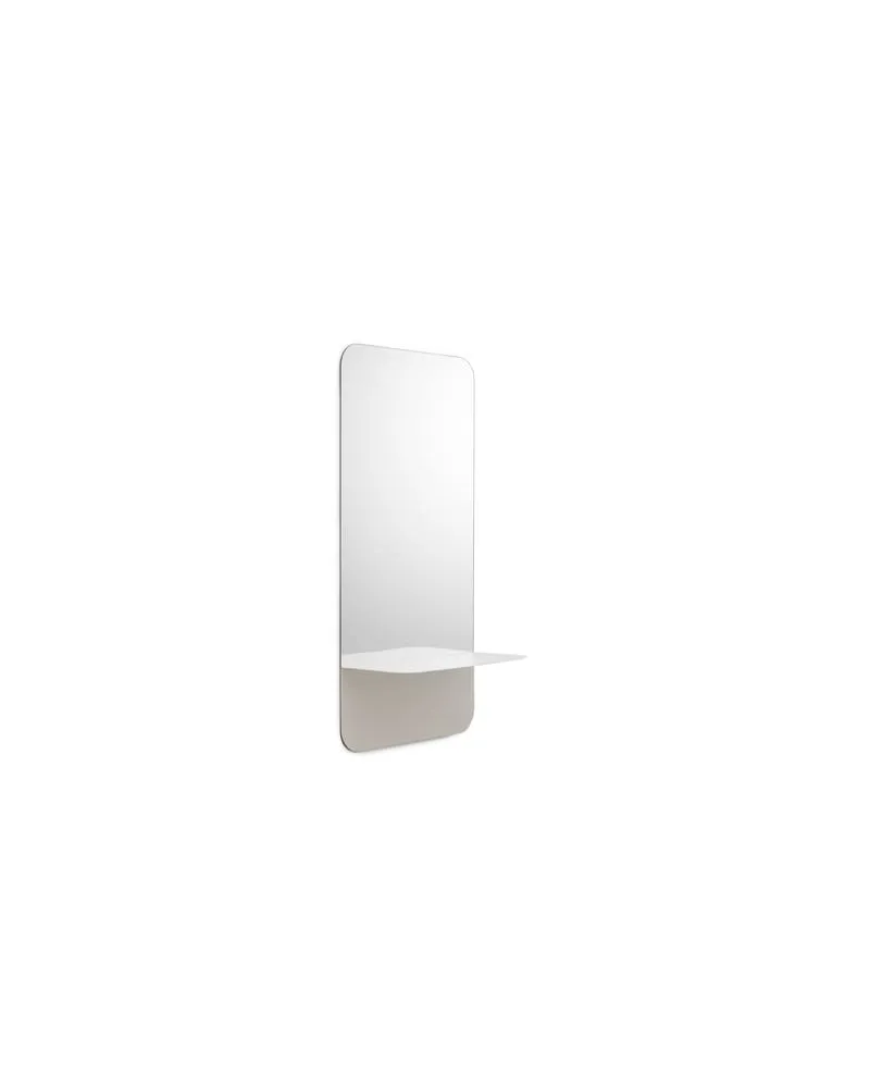 Normann Copenhagen Wandspiegel Horizon - Weiß - lackierter Stahl - Designer Studio kaschkasch 