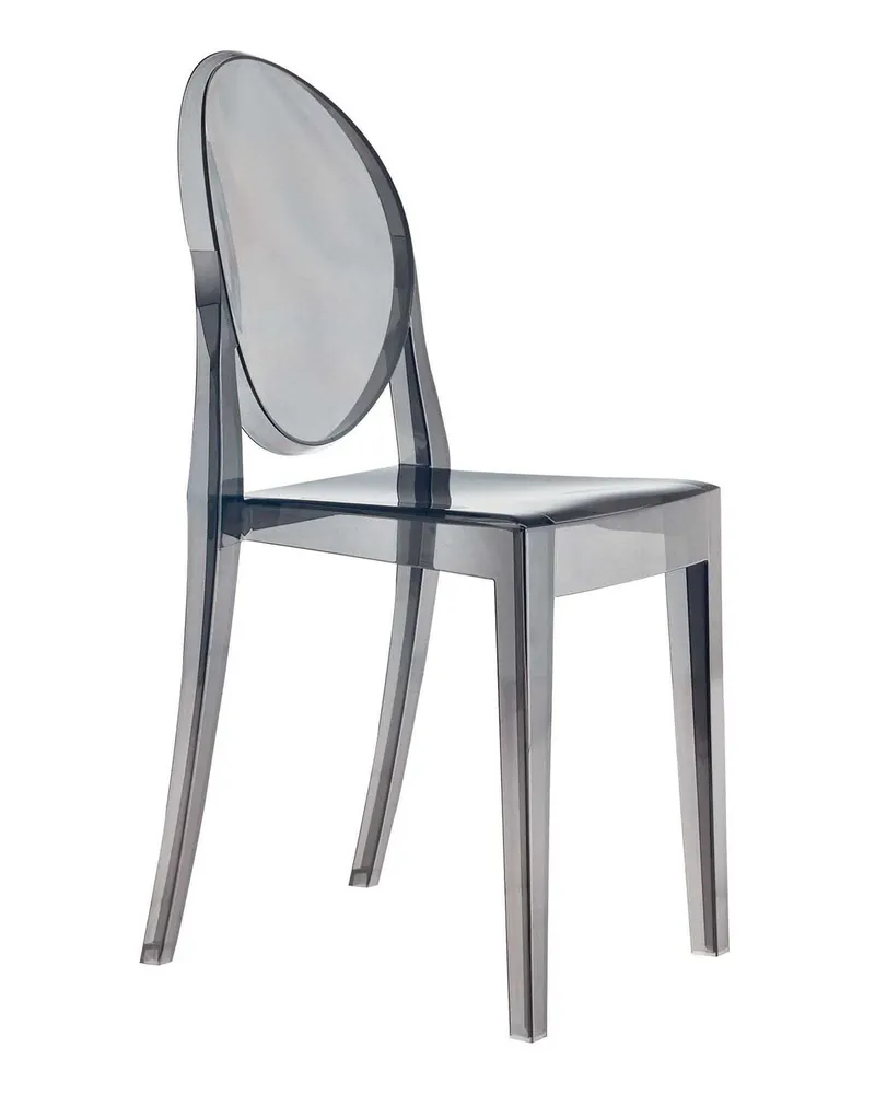 Kartell Stapelbarer Stuhl Ghost - Blau - Polycarbonat 2.0 - Designer Philippe Starck 