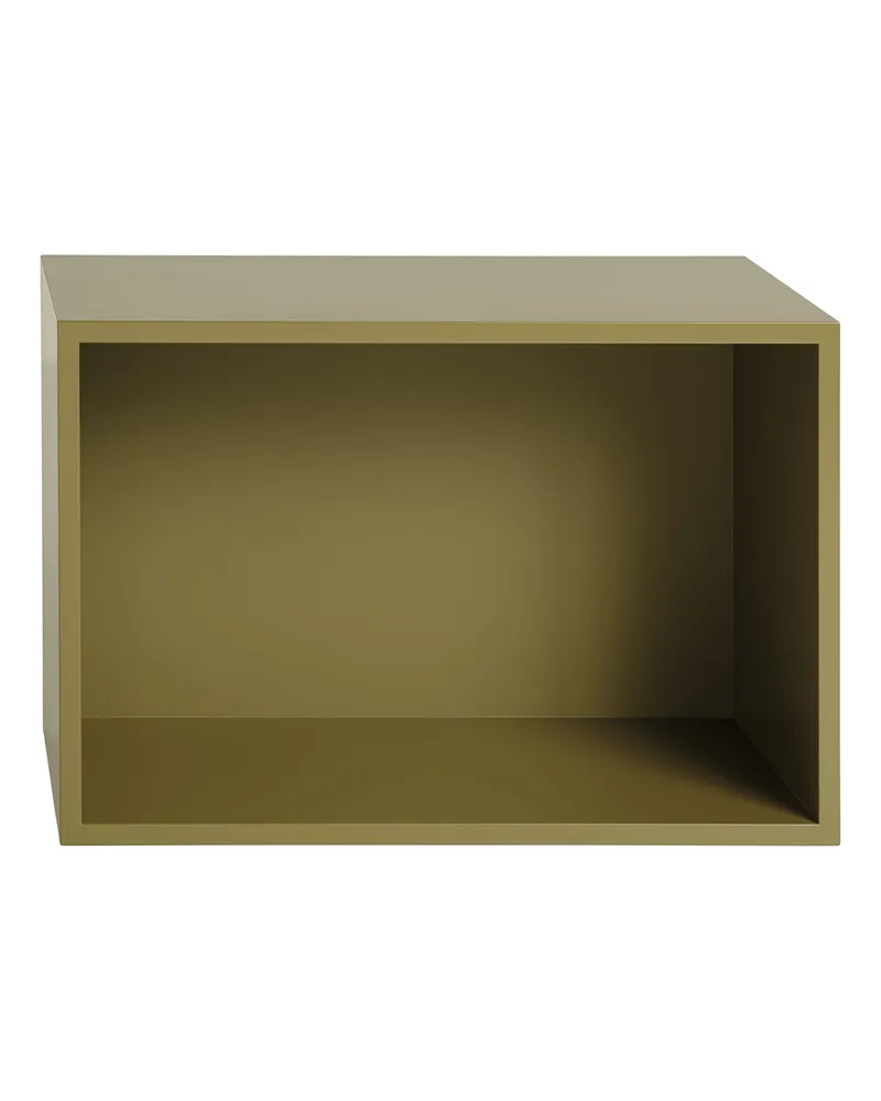Muuto Regal Stacked - Grün - mitteldichte bemalte Holzfaserplatte - Designer Julien De Smedt 