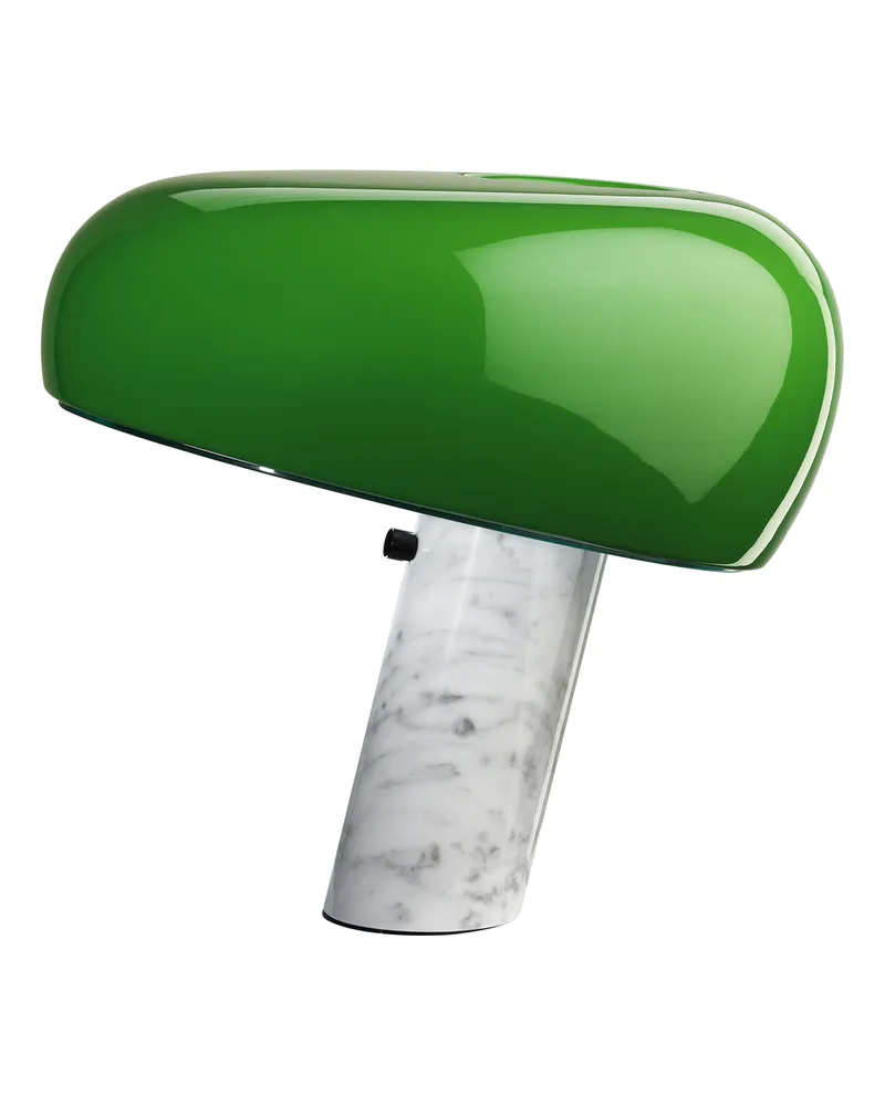 Flos Tischleuchte Snoopy - Grün - Carrara-Marmor - Designer Pier Giacomo Castiglioni 