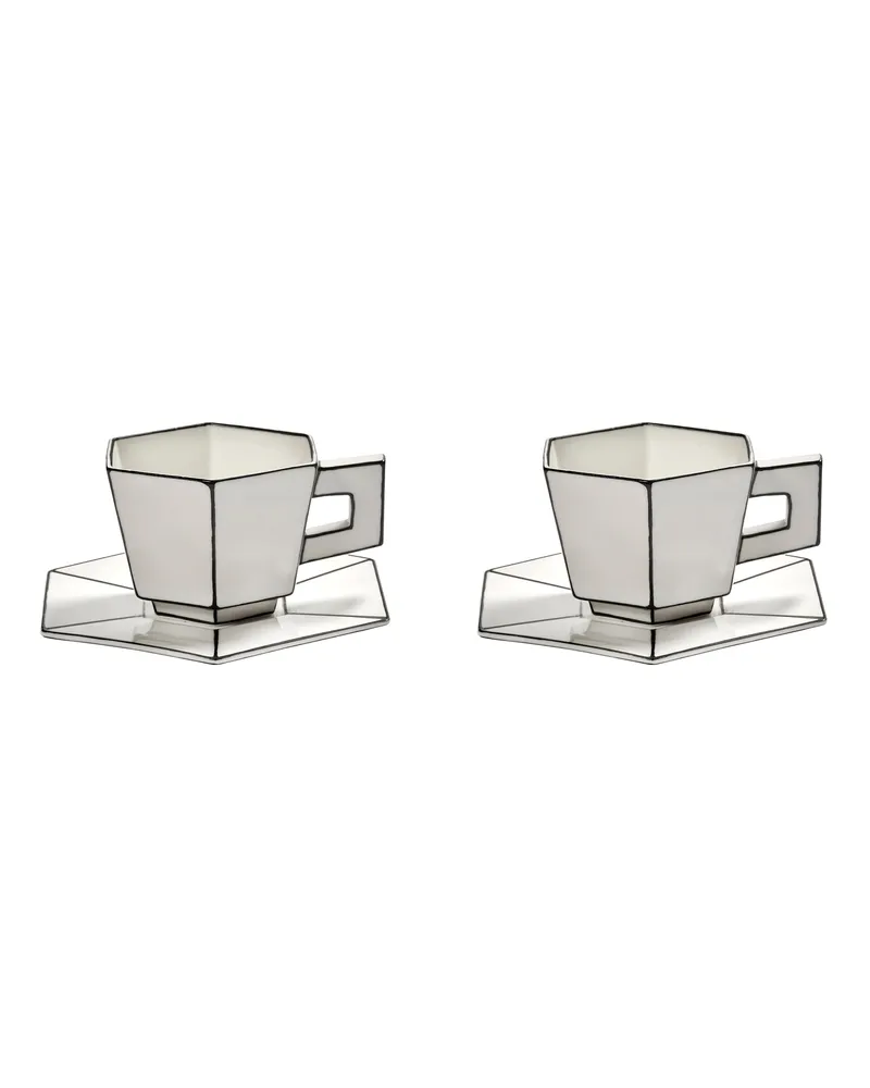 Serax Cappuccino-Tasse Carte Blanche - Weiß - Porzellan - Designer Annebet Philps 