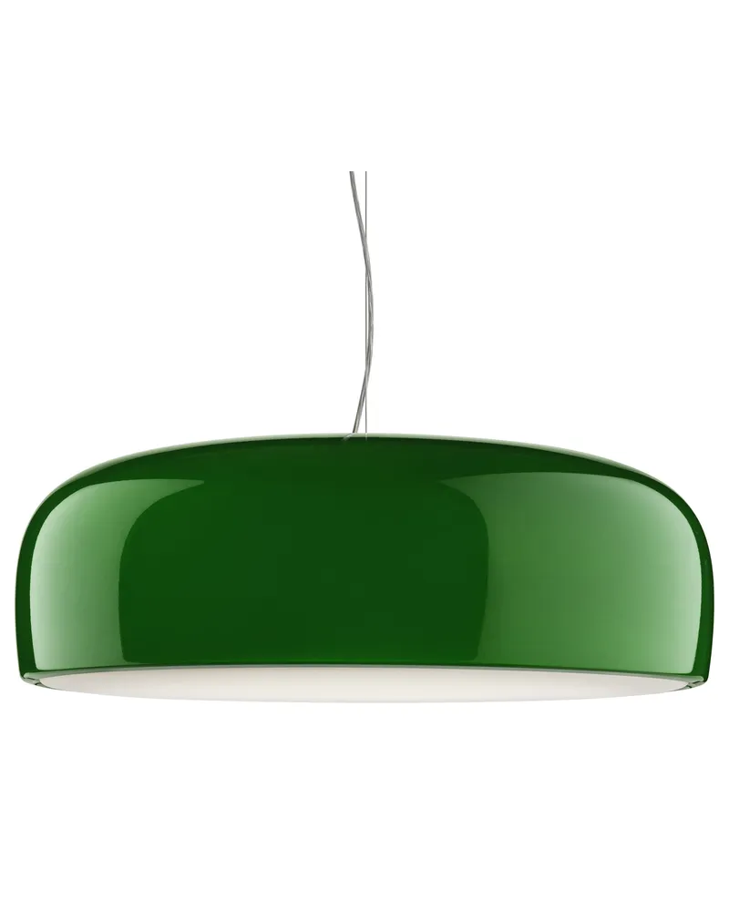 Flos Pendelleuchte Smithfield - Grün - bemaltes Aluminium - Designer Jasper Morrison 