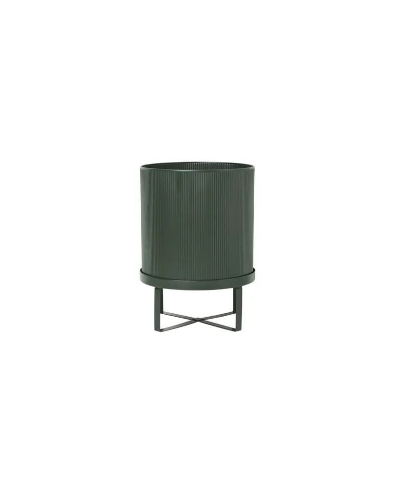 ferm LIVING Blumentopf Bau - Grün - galvanisierter Stahl - Designer Herman Studio 