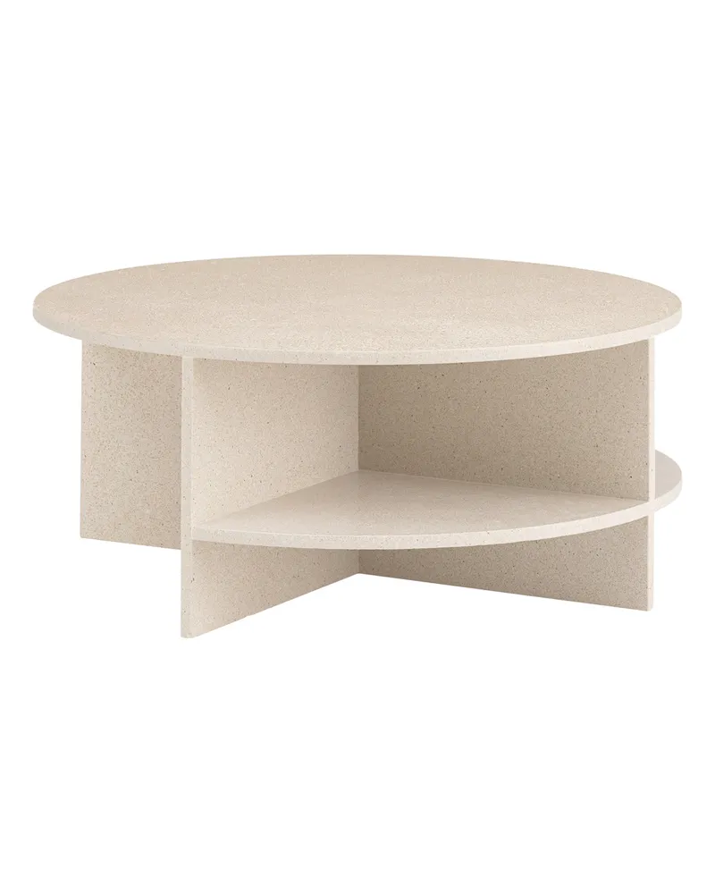Muuto Couchtisch Halves - Beige - Terrazzo - Designer MSDS Studio 