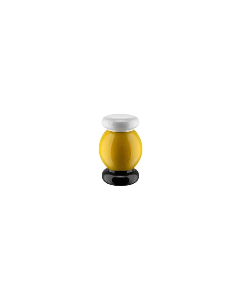 Alessi Salz- und Pfeffermühle Alessi 100 Values Collection - Gelb - FSC-zertifizierte gedrechselte Buche - Designer Ettore Sottsass 