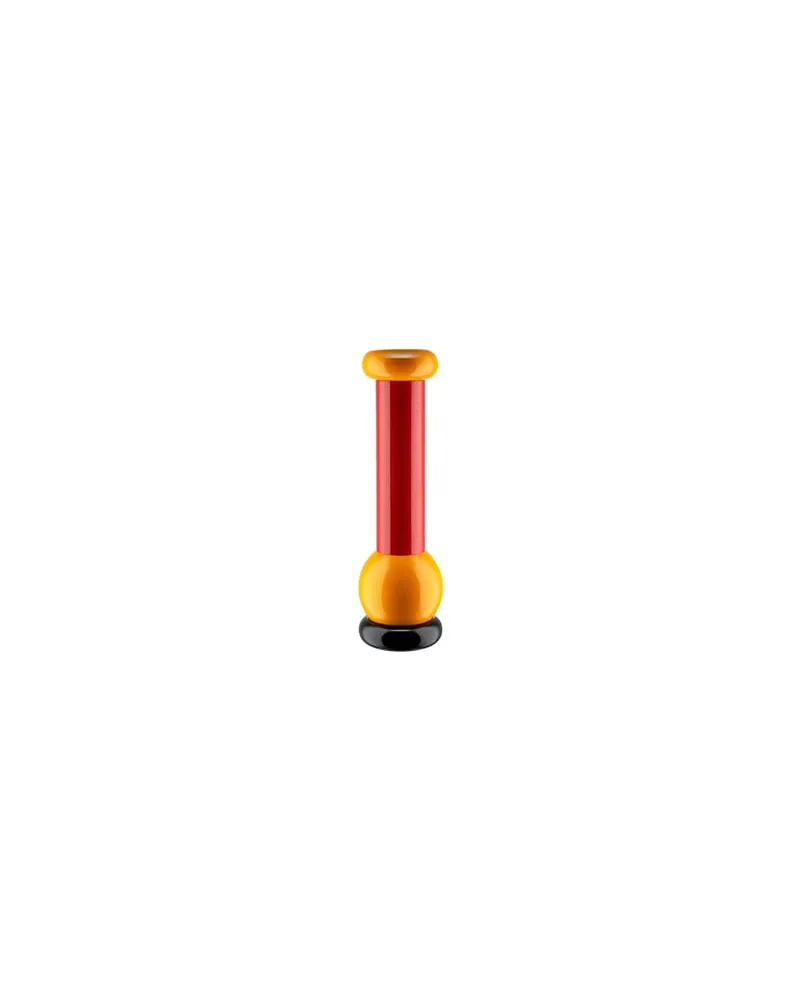 Alessi Salz- und Pfeffermühle Alessi 100 Values Collection - Rot - FSC-zertifizierte gedrechselte Buche - Designer Ettore Sottsass 