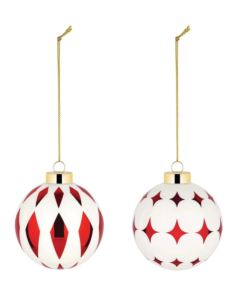 Alessi Weihnachtskugel Delight - Rot - geblasenes Glas - Designer Nika Zupanc 