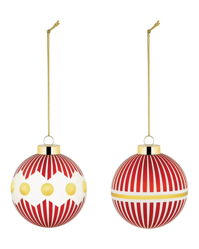 Alessi Weihnachtskugel Delight - Rot - geblasenes Glas - Designer Nika Zupanc 