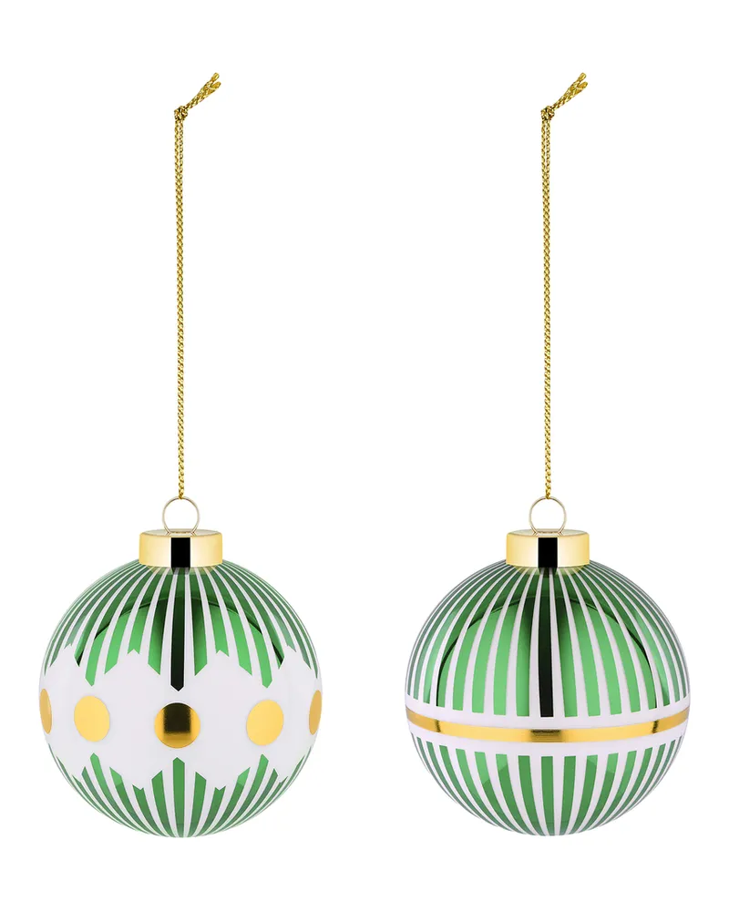 Alessi Weihnachtskugel Delight - Grün - mundgeblasenes Glas - Designer Nika Zupanc 