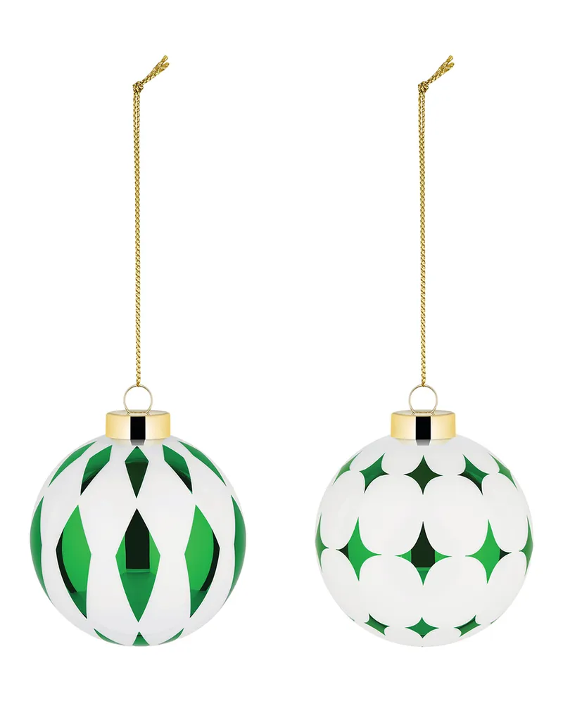 Alessi Weihnachtskugel Delight - Grün - mundgeblasenes Glas - Designer Nika Zupanc 