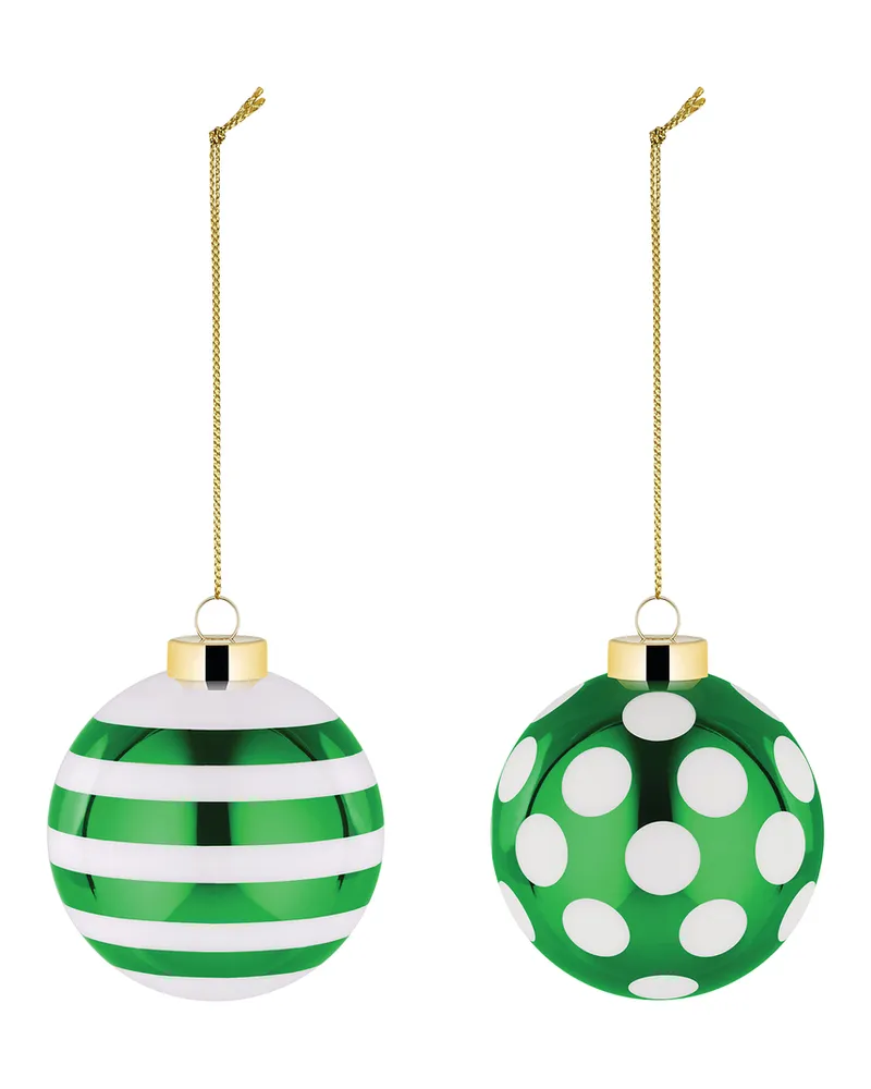 Alessi Weihnachtskugel Delight - Grün - mundgeblasenes Glas - Designer Nika Zupanc 