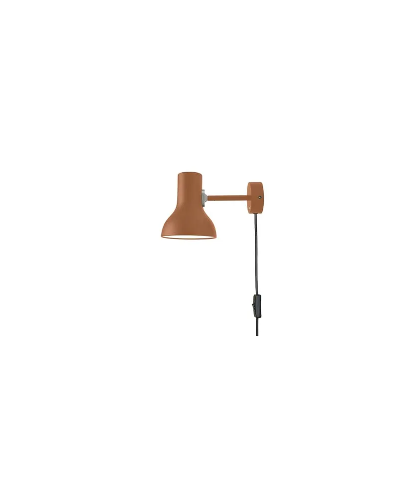 Anglepoise Wandleuchte mit Stromkabel Type 75 - Braun - Aluminium - Designer Margaret Howell 