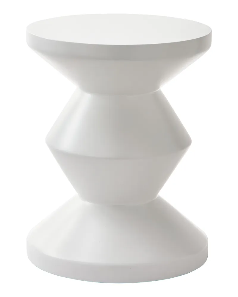 POLSPOTTEN Hocker Zig Zag - Grün - Glasfaser 