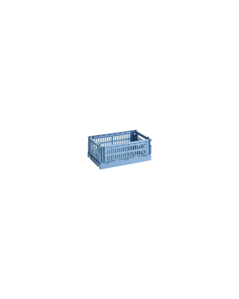 Hay Korb Colour Crate - Blau - Recyceltes Polypropylen - Designer Hay Studio 