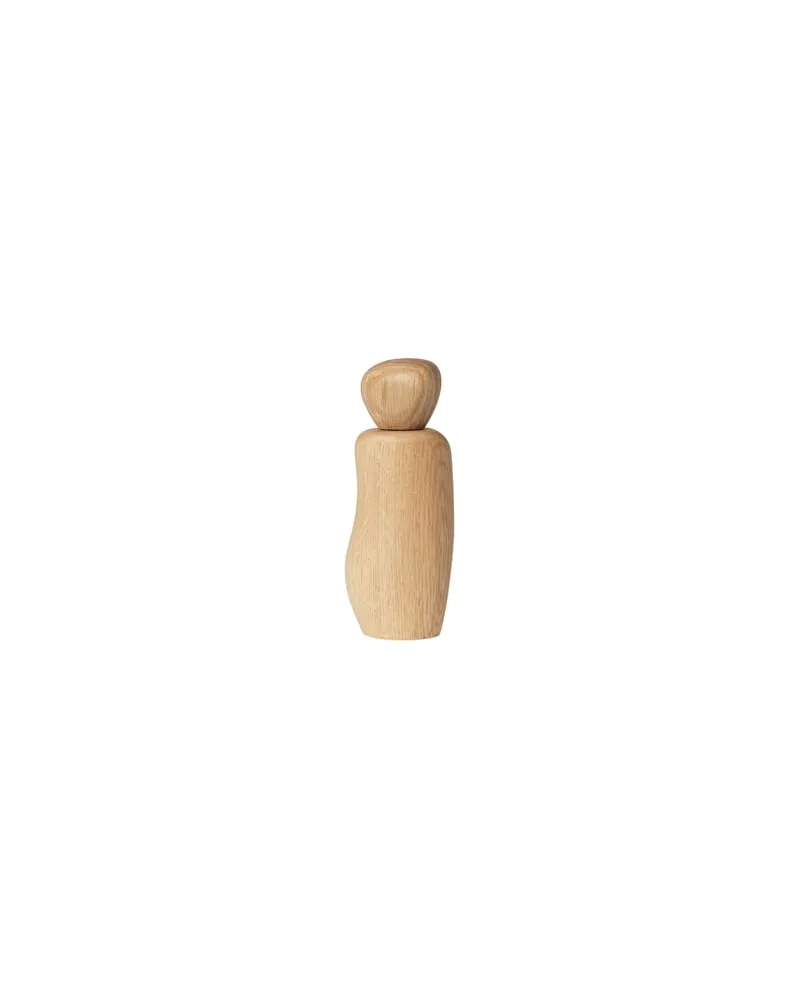 ferm LIVING Gewürzmühle Cairn - Holz natur - massive Eiche - Designer Trine Andersen 